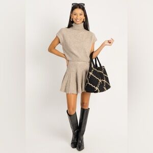 Georgie Skirt Set, Dark Taupe